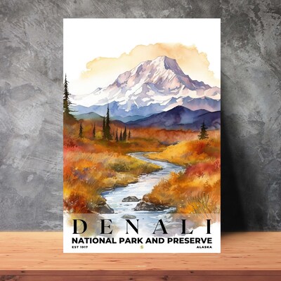 Denali National Park and Preserve Poster, Travel Art, Office Poster, Home Decor | S4 - image2